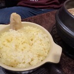 スパイス&ラーメン橙 - スープカレーのライス＆揚げ餃子