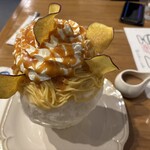 みのうかき氷商店 - チップスもモンブランも手作りだそう。