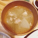 とんかつ 藤田 - 独特な豚汁
