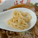 長谷川商店 - 曽我製麺の中太麺