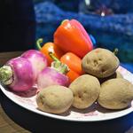 LAT.34°N by 蒼 - 野菜もしっかり見せてくれる。どの野菜もツヤツヤ。