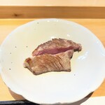 美味いもん屋 わ多なべ - 米沢牛タン塩焼き（テールスープの味変）