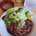 肉のたけむら - 料理写真:牛ハラミめし（肉大盛り）