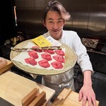 緒乃 - 鮪 天身 中トロ 海苔(淡路島)醤油