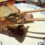 銀座 青天 - 黒毛和牛サーロインの薄焼き