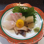 Sushi Kanda - お任せお造り(⌒▽⌒)