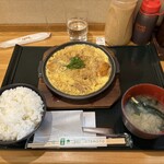 ゆうたく - かつとじ定食 @ライス 大盛