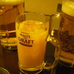 力丸 炉ばた焼 法善寺 力丸茶屋 - 生ジョッキ大、オレンジジュース