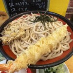 武蔵野 伝統の味 涼太郎 - 肉汁天ざるうどん6Lドアップ