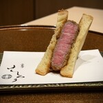 西麻布けんしろう - 厳選ヒレ肉のブリオッシュカツサンド   〜ディップソース〜  