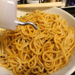油そば 鎌田 - 酢投入～♪