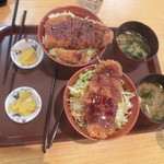 あさひプライムスキー場レストラン - ソースかつ丼２人分です。
