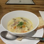 カフェレストランかど屋テラス - クラムチャウダー