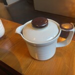 分豊年屋　久の半 - 蕎麦湯