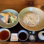 分豊年屋　久の半 - 天せいろ（麺大盛り）