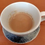 ナマステ ガネーシャ マハル - ホットチャイ♪砂糖無しでスッキリ〜、好みで砂糖を追加出来ます