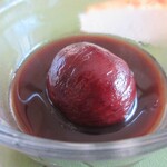 壱弐参 CAFE - ようかんにはご大粒の栗のグラッセが。