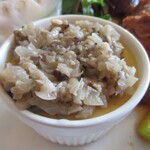 壱弐参 CAFE - かぼちゃのフランには、トリュフ塩で仕上げた原木しいたけがいっぱい