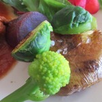 壱弐参 CAFE - じゃがいものオーブン焼き　野菜添え