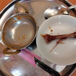 ナマステ ガネーシャ マハル - 完食！ご馳走様でした(^o^)