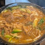 やまびこ弁天 - 牛すじカレーうどん