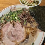 中華蕎麦 みうら - 黒豚骨ラーメン＋高菜明太丼