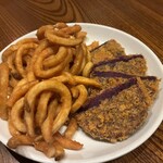 琉球茶屋　くわっち～ - カーリーポテトと紫芋フライ