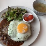 cafe dining room - 料理写真:ハンバーグ