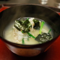 赤坂 菊乃井 - 御飯 河豚雑炊 浅葱 海苔 ポン酢