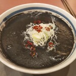 若鯱家 - 具が少なくめちゃシンプルな盛り付け　どろどろ