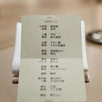 Itsuki - ２０２６年１月再訪：メニュー☆