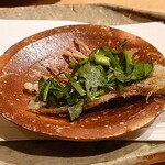 ぬま田 - 秋田県産セリの根っこ、生のセリ乗せ