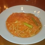 ぶなの森 - 生そばトマトソース ￥980