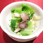 中華 うずまき - 撈麺（ろうめん）　平茸と生の高菜の軽い煮込みそば