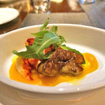 ザ ロビーラウンジ - フォアグラ　ド　カナールのソテー　ロブスター、甘酸っぱいカボチャ（単品2,500円）