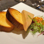 ザ ロビーラウンジ - フォアグラ　ド　カナールのテリーヌ　柿、ブリオッシュ（単品2,400円）