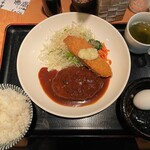 グリル ロッキー - ハンバーグ＆白身フライ①