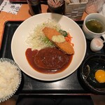 グリル ロッキー - ハンバーグ＆白身フライ②