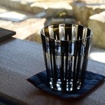 きむら屋 - 切子グラスのお水