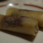 筑紫樓 - 北京ダック(取り分け後) 2015.1.x