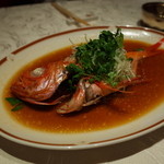 筑紫樓 - ＜追加オーダー＞金目鯛の醤油姿蒸し 2015.1.x