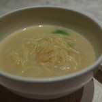 筑紫樓 - ふかひれ入り土鍋そば(取り分け後) 2015.1.x