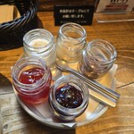 les joues de BeBe - ジャム二種・ホイップバター・ピーナッツバター・チョコレートクリーム