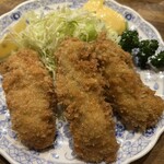 とんかつ ゆたか - 牡蠣フライ定食