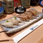 寿司おのざき - 常磐ものめひかりづくし