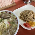 北龍 - 特上塩ラーメン・チャーハンセット