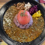 ハヤシカリー - 料理写真:丸ごとトマトのスパイシーキーマ