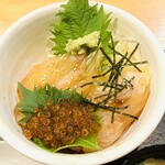 魚っ喰いの田 - ひらめの漬け丼