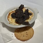 BRIANZA OSAKA - こちらのお店のスペシャリテ！トリュフはその場で削ってくれます。こんなに？ってくらいだった