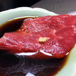 梅月 - 夕食（馬刺し）
